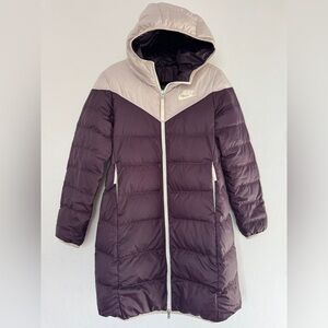 Nike Reversible Down Fill Womens Parka Jacket Coat With Tags Size Small